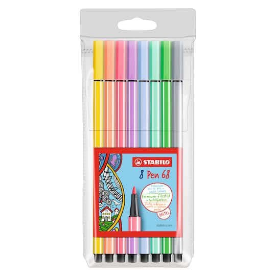 Stabilo&#xAE; Pen 68 Pastel 8 Color Multiliner Set